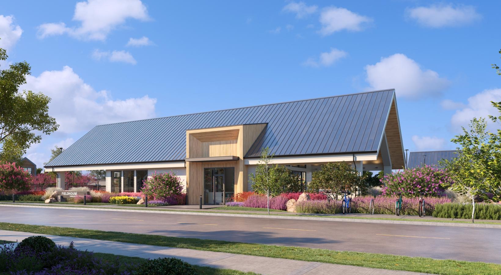 Settle into comfort at Oxenfree Rowlett a building with a large lawn