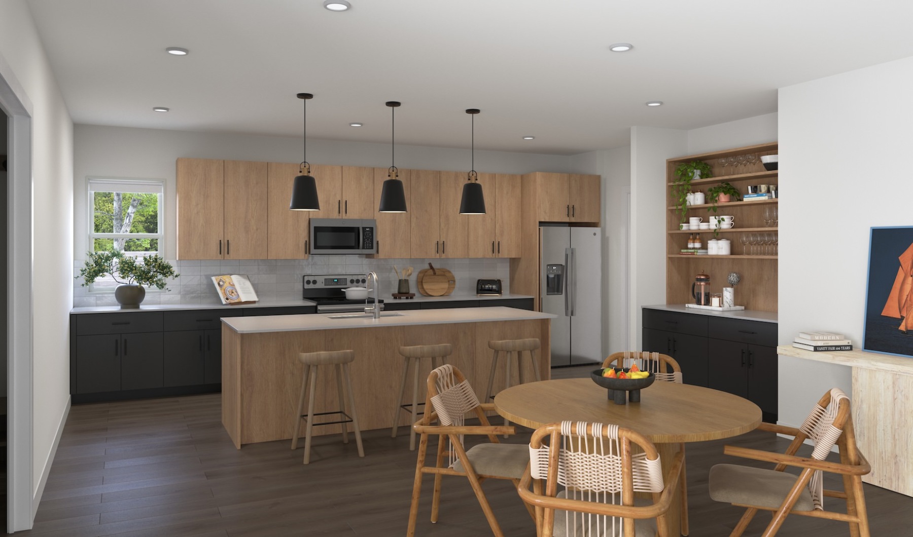 large kitchen and wet bar with dining and bar seating large kitchen and wet bar with dining and bar seating